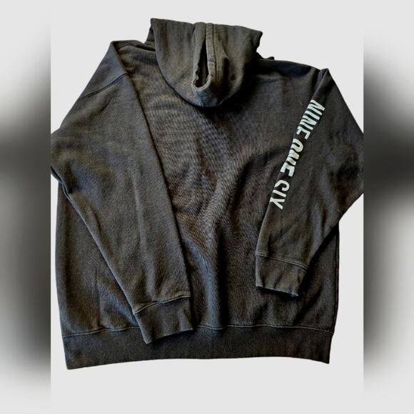 Independent Trading Co NUG Mens XL Graphics NINE ONE SIX 420 Hoodie Jacket Black - Picture 2 of 9